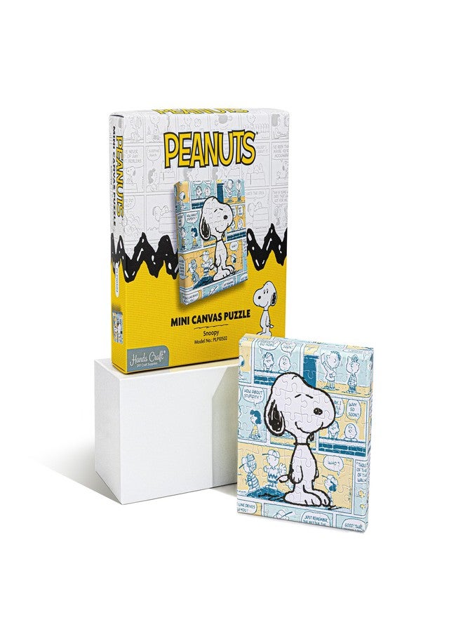 Hands Craft Peanuts Snoopy Jigsaw Puzzle - Mini Collectible Puzzle for Beginners & Adults Featuring Classic Peanuts Comic Strip Artwork in a Fun Canvas Design - Cute, Giftable Merch - 56 Pieces - Image 2